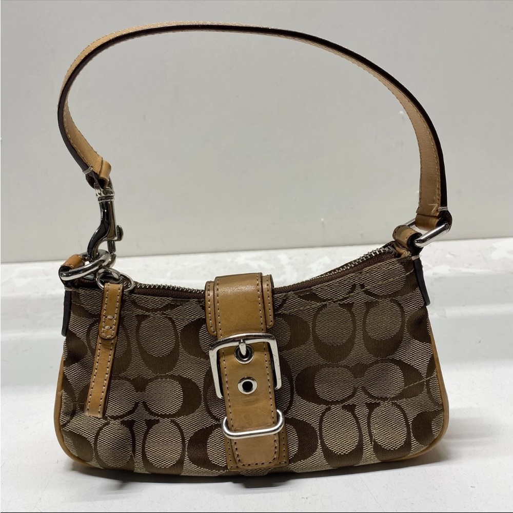 Vintage coach buckle shoulder bag